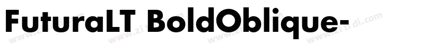 FuturaLT BoldOblique字体转换